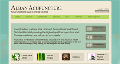 Desktop Screenshot of albanacupuncture.com